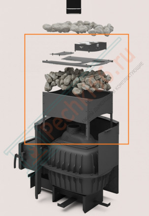 Закрытая каменка БЫЛИНА-24 (Теплодар)