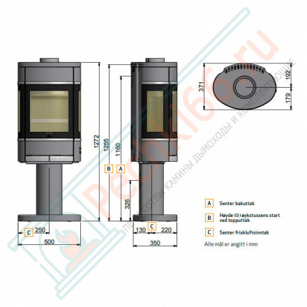 Печь-камин Scan 68-3 BP (Scan)