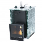 Печь для бани Анапа в трёхстороннем кожухе из змеевика (ИзиСтим) Печь для бани Анапа в трёхстороннем кожухе из змеевика (ИзиСтим)