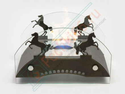 Биокамин Графский мост М, бронза (LuxFire)