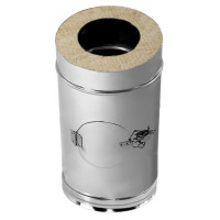 Труба V50R с лючком ревизии с изол L=500 (AISI-321/0,8-AISI-304/0,5) d-150/250 (Вулкан-Cerablanket)