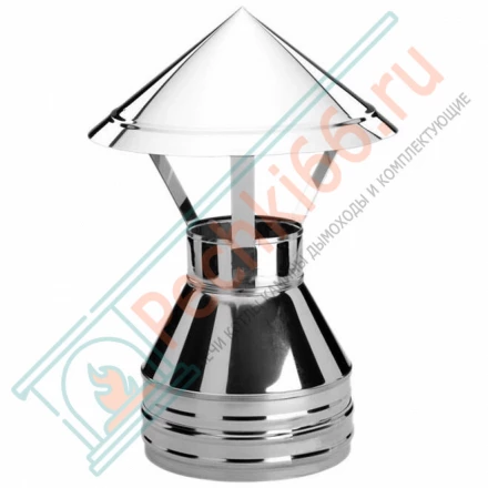 Зонт V50R с изол (AISI-310S/0,8-ОЦИНК-RAL/0,5) d-300/400 (Вулкан-Cerablanket)