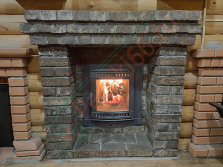 Банная печь Атмосфера L+, в облицовке талькохлорит (ProMetall)