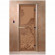 Стеклянная дверь для бани бронза матовая, "Банька в лесу", 1900х700 (DoorWood) в Омске