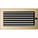 Вентиляционная решетка для камина с жалюзи 170х300, позолоченная (FireWay)