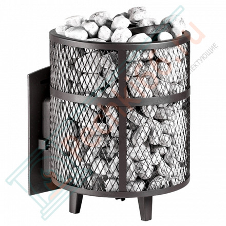 Печь банная "Атмосфера М" короткий топливный тоннель сетка (ProMetall)