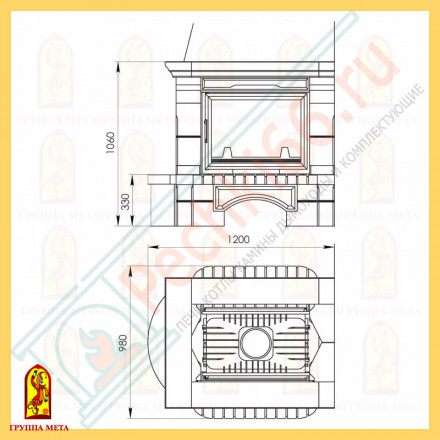 Облицовка Вальс 700, серо-белый (Мета)