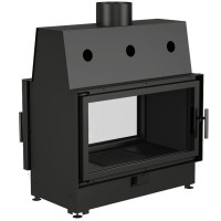 Каминная топка Double 90x51, туннель, футеровка чугун (ECHA-TECH) 15 кВт