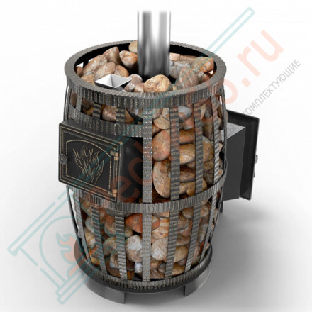 Чугунная печь для бани Русский пар ковка 18 (270) (Везувий)