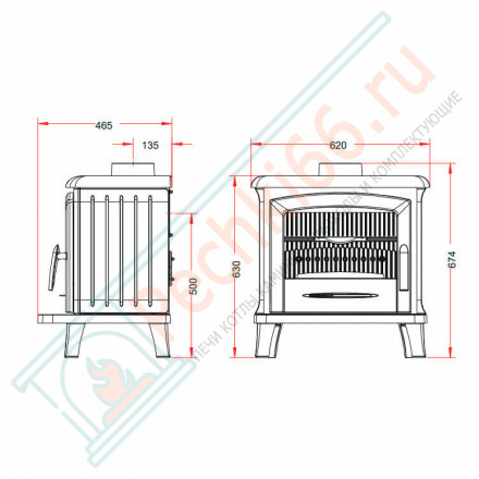 Печь-камин NORIK (INVICTA)