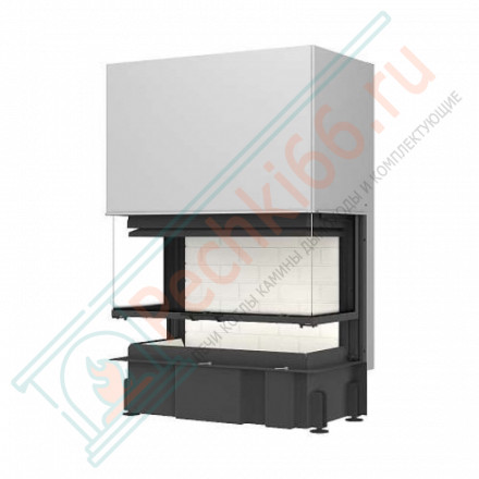 Каминная топка Дельта 1000 три стекла принтинг (Экокамин)