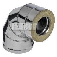 Сэндвич колено 90° (НЕРЖ-430/0,5-ОЦИНК/0,5) d-130/200 (Ferrum GS-Z) Сэндвич колено 90° (НЕРЖ-430/0,5-ОЦИНК/0,5) d-130/200 (Ferrum GS-Z)