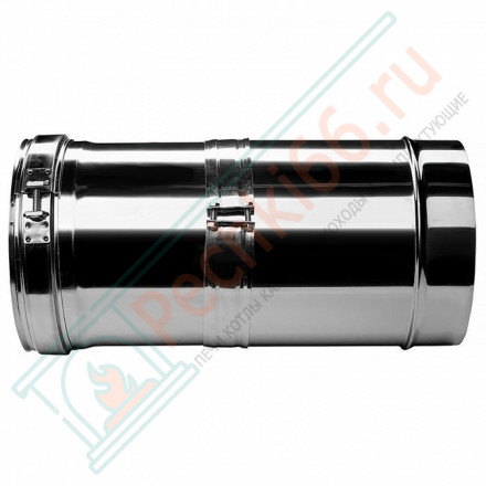 Труба V50R телескопическая с изол L=260-380 (AISI-321/0,8-AISI-304/0,5) d-300/400 (Вулкан-Cerablanket)