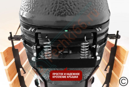 Керамический гриль SG с окошком, 57 см / 22 дюйма (черный) (Start Grill)