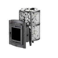 Печь банная Атмосфера L сетка нержавейка (ProMetall)