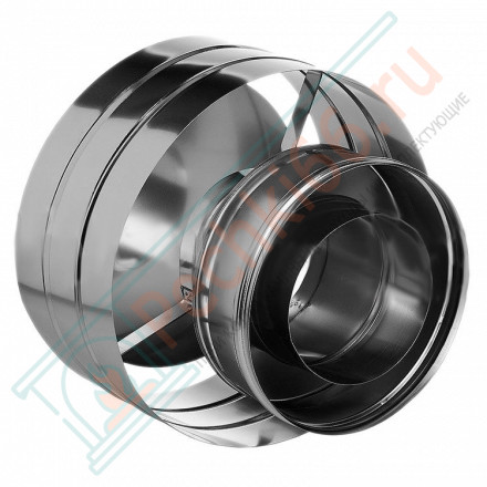 Дефлектор на трубу с изол (НЕРЖ-321/0,5-НЕРЖ-439/0,5) d-120/200 (Дымок-Lux)