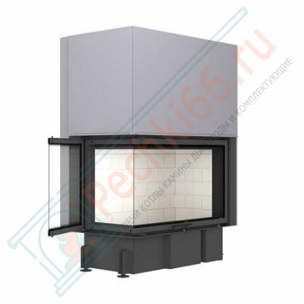 Топка Дельта 1000 RB два стекла правая черный шамот (Экокамин)