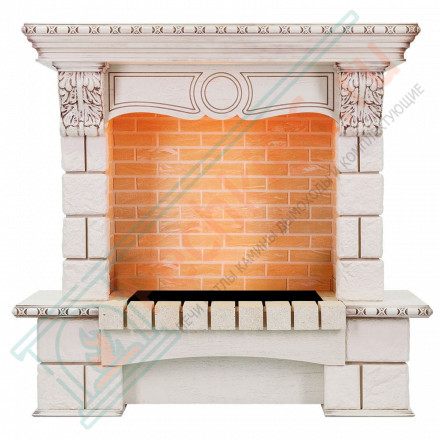 Портал Pierre Luxe угловой - Слоновая кость / Шампань (Высота 1035мм)